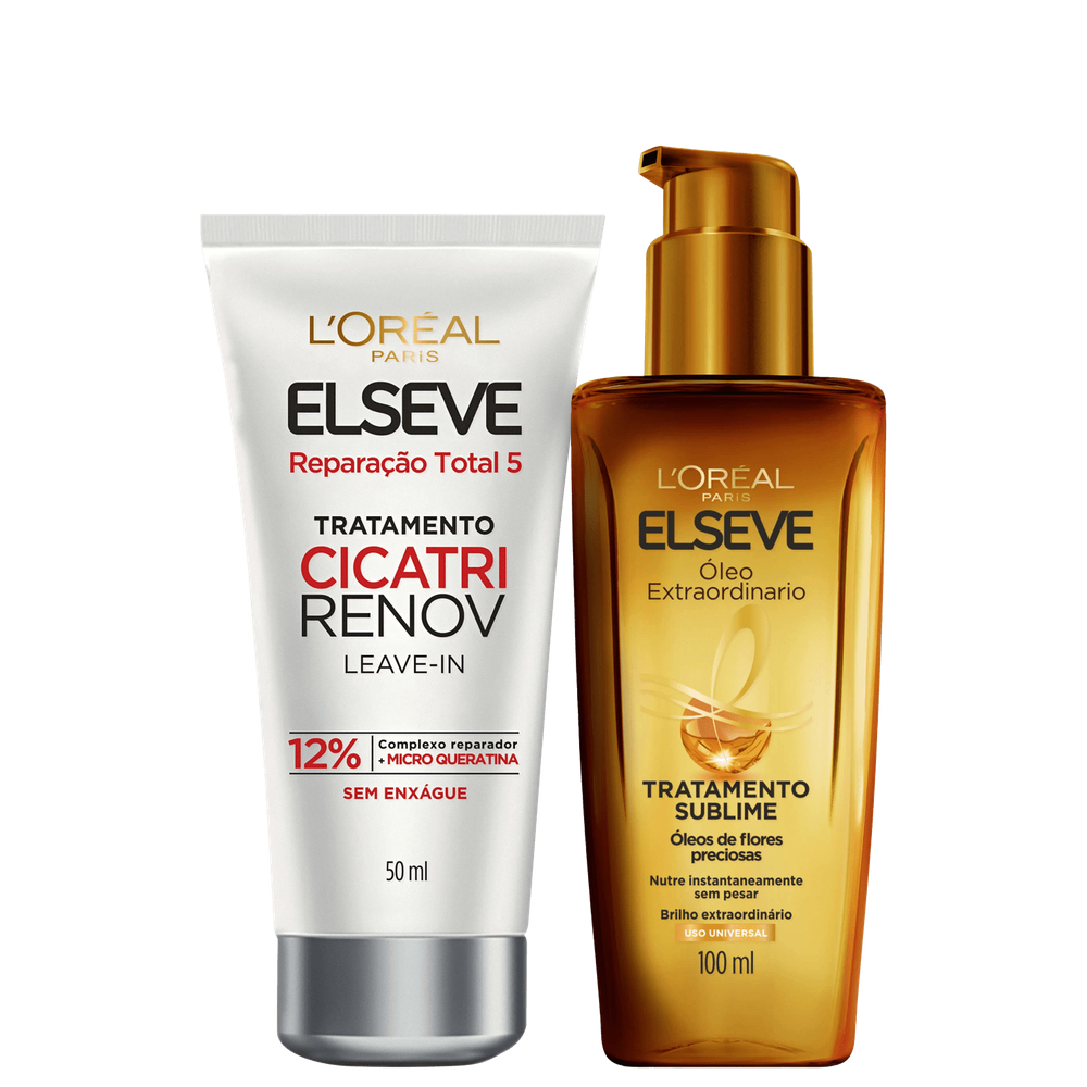 Kit Elseve L`Oréal Paris Reparação Total Óleo Extraordinário (2 Produtos)