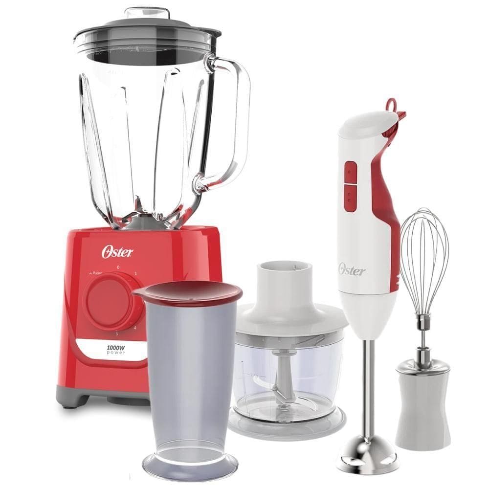 Kit Liquidificador Power 1,7L e Mixer Delight Oster - 220V
