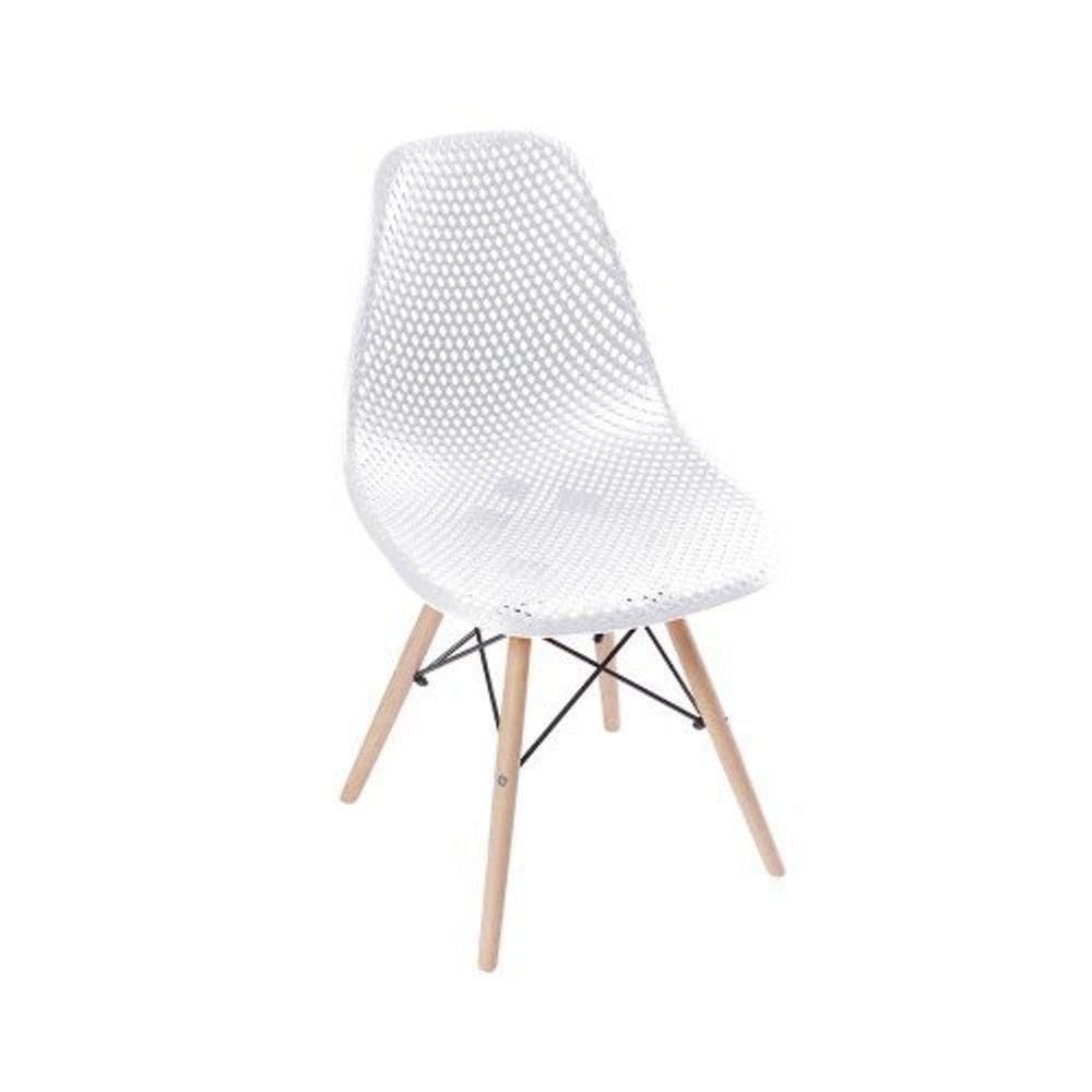 Cadeira Eames Design Colméia Eloisa Branca