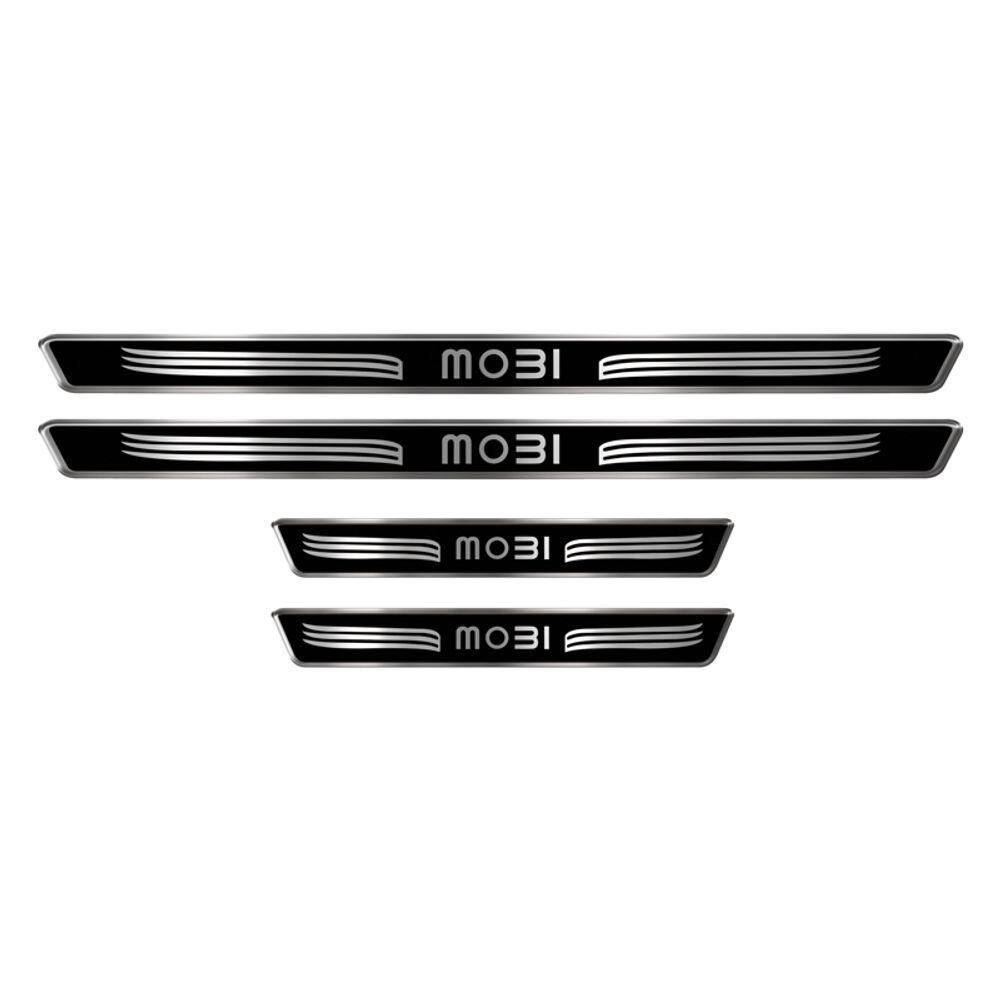 Kit Soleira Adesivo Porta Fiat Mobi 2017 2018 2019 2020 2021 Cromado