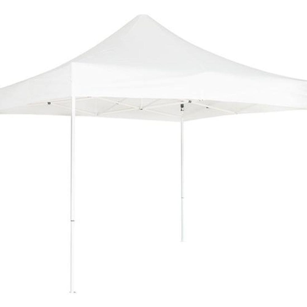 Gazebo Articulado De Aço Com Cobertura Branca 320x295x295 Cm