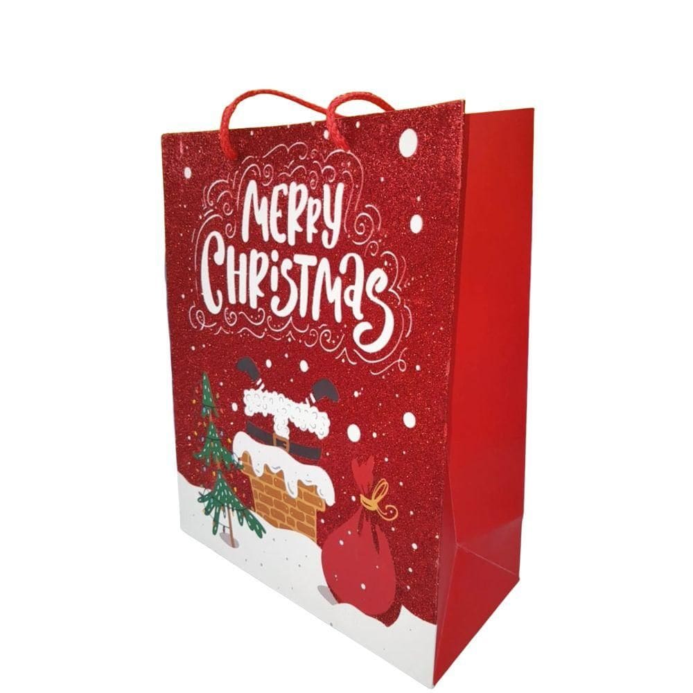 Sacola-Embalagem Presente 32x26x10cm N2404070 Natal 2-Quanhe Sacola/Embalagem Presente 32x26x10cm N2404070 Natal 2-Quanhe