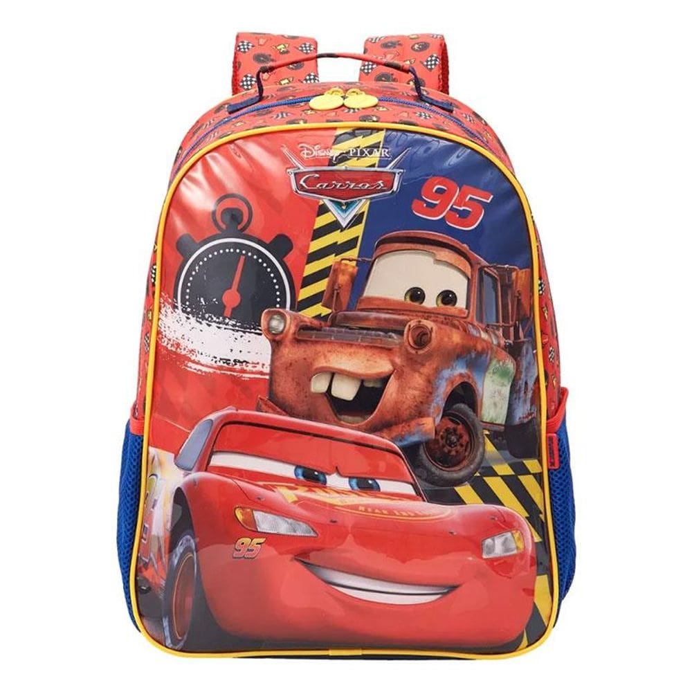 Mochila Escolar Infantil Carros 13293 Vermelho - Xeryus