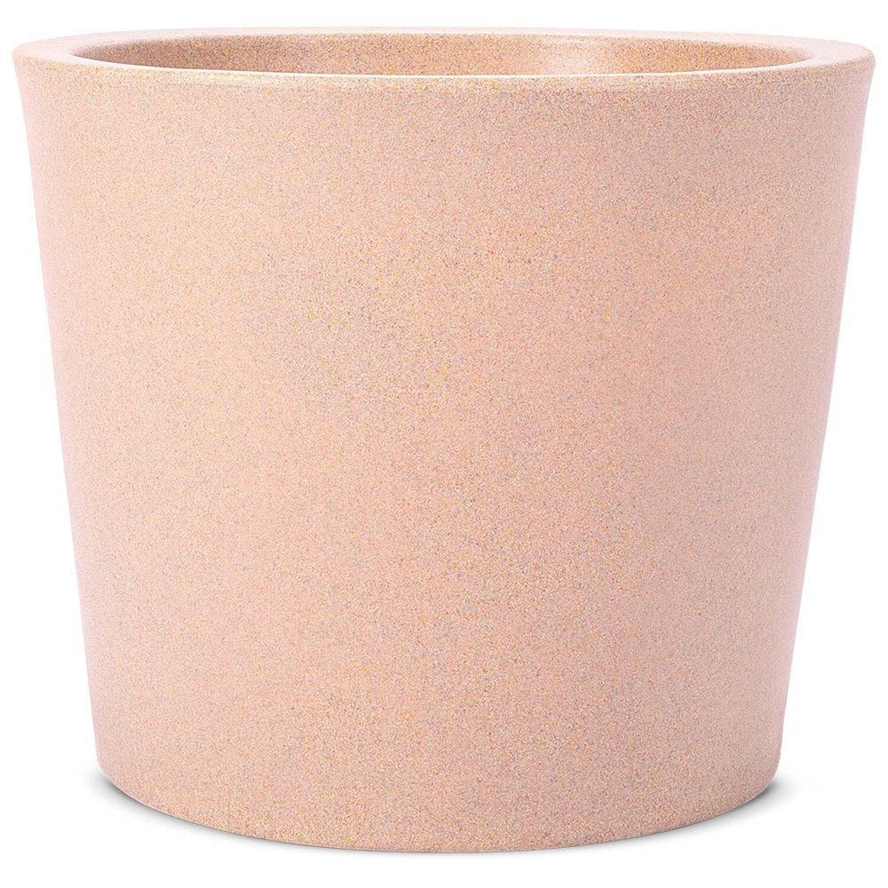 Vaso Decorativo Reto Badi 42 Jardim e Varanda Bege