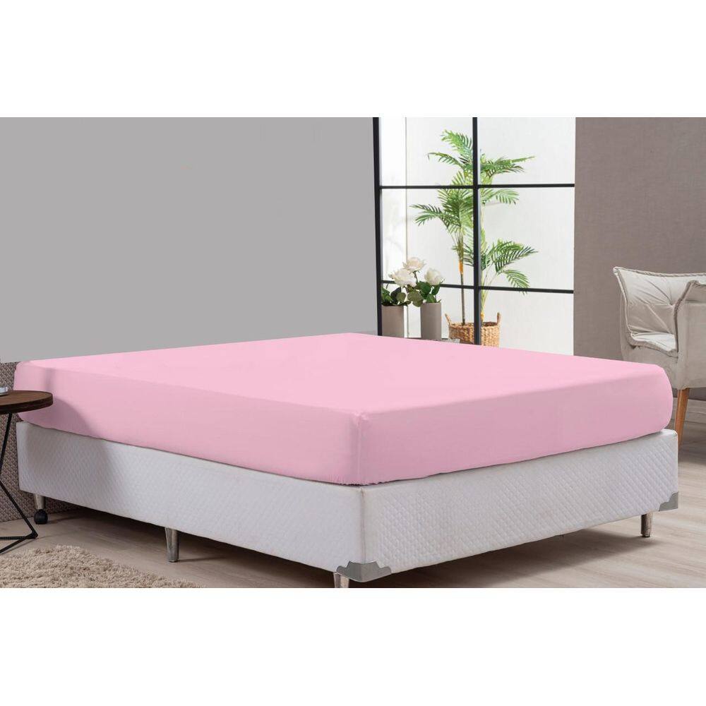 Lençol Algodão Rosa Casal Padrão Hospedaria Clinica Hotel