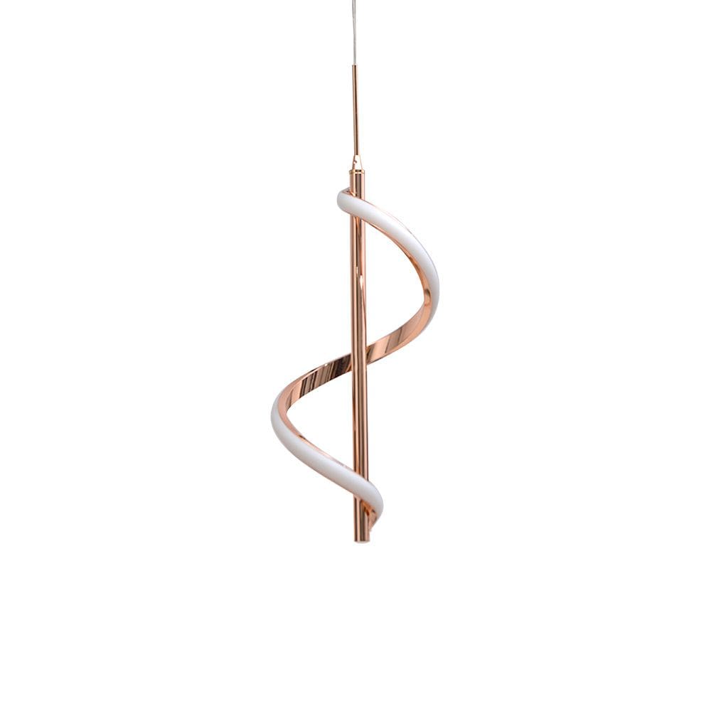 Lustre Pendente Nitrolux LP-601A Rose Gold Led Bivolt