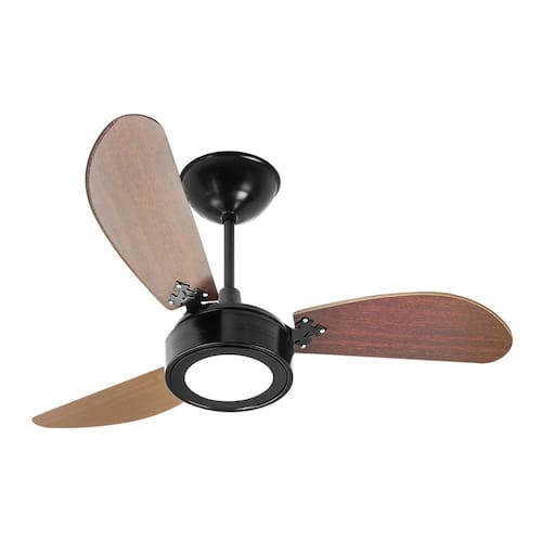 imagem-Ventilador De Teto Venti-Delta New Light Led Com 3 Pás Tabaco / Preto - 220V