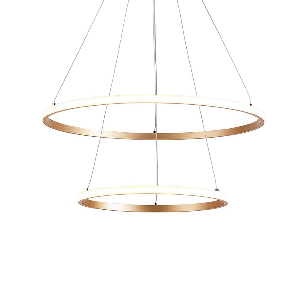 Lustre Pendente Nitrolux LP-402D Dourado Led Bivolt