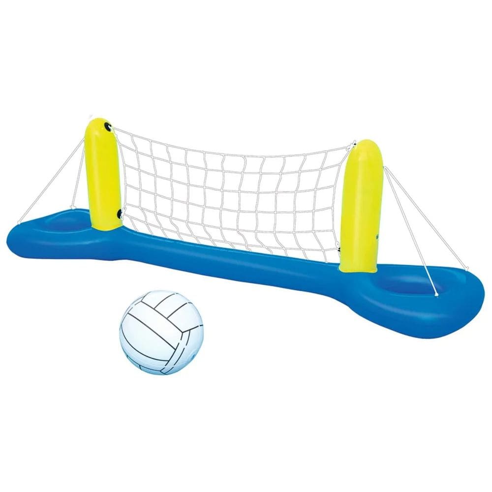 Jogo Voleibol Inflável Play Center com Rede Bola Esporte Piscina Diversão 2,52m x 64cm Bel