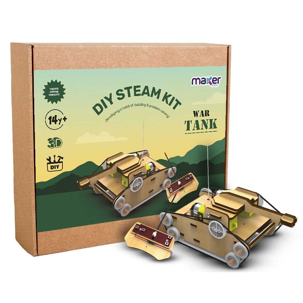Kit Robótica Educacional STEM Tanque Controle MDF