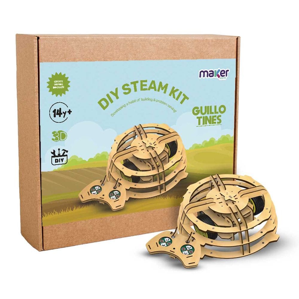 Kit Robótica Educacional STEM Carro Combate MDF Guillotines