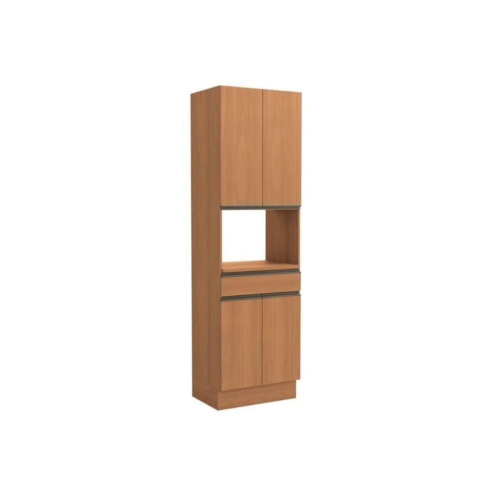 Torre Quente De Cozinha Maxxi G751 Com 4 Portas 1 Gaveta E 1 Nicho Para Forno 70cm Canela - Kappesberg