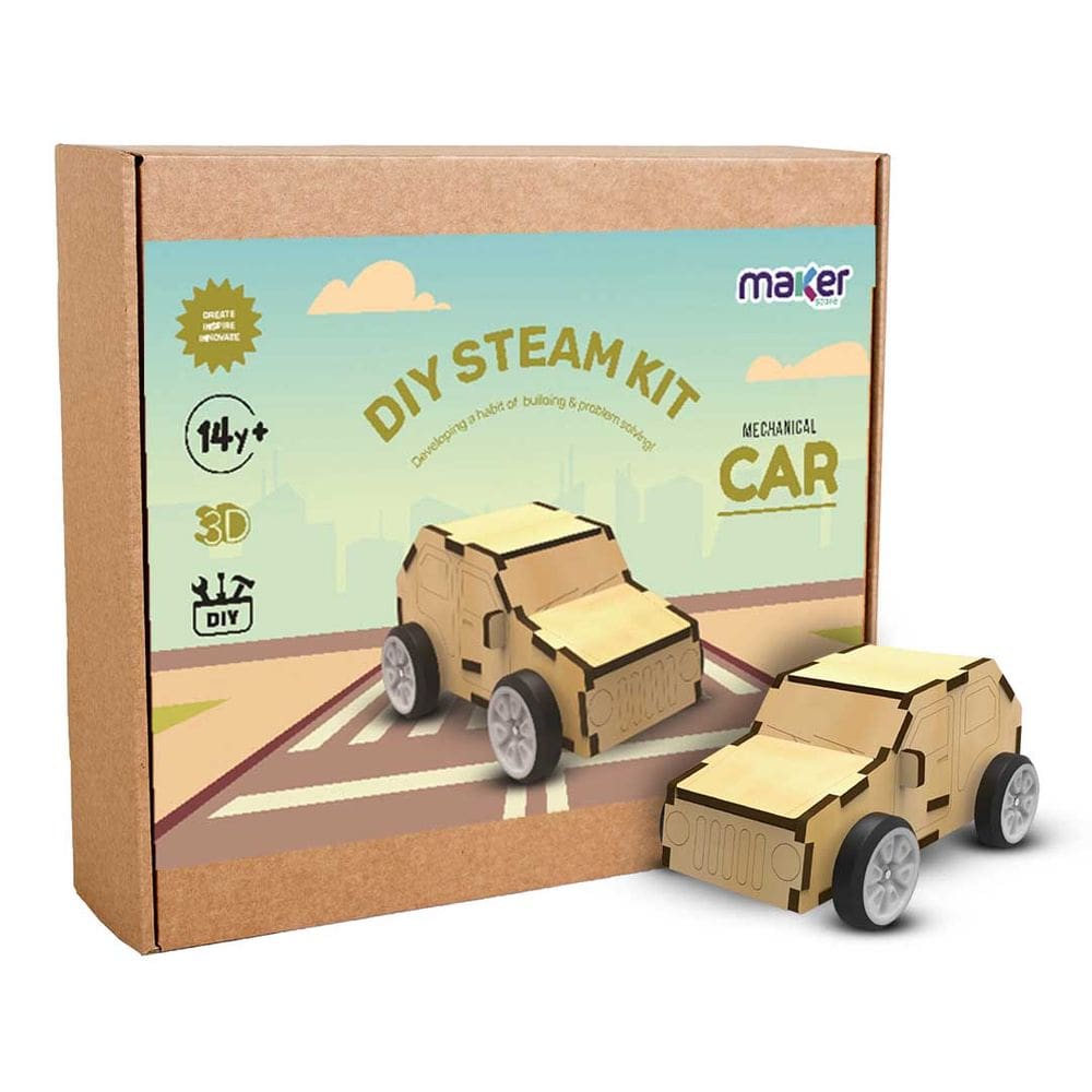 Robótica Educacional STEM Montagem Carro MDF