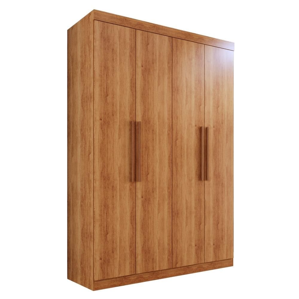 Guarda-Roupa Solteiro 4 Portas 3 Gavetas Espanha - Mais Móveis