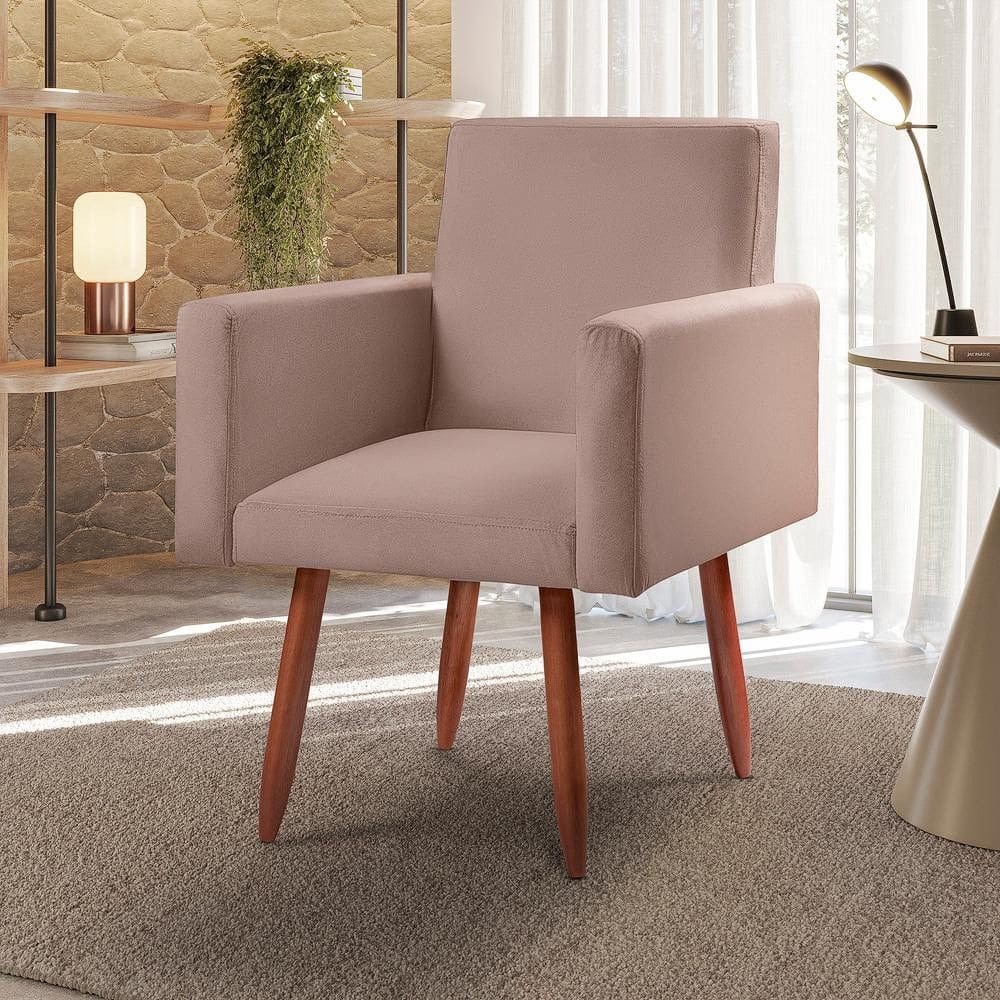 Poltrona Decorativa - Cadeira Escritório Nina Veludo - Shop das Cabeceiras