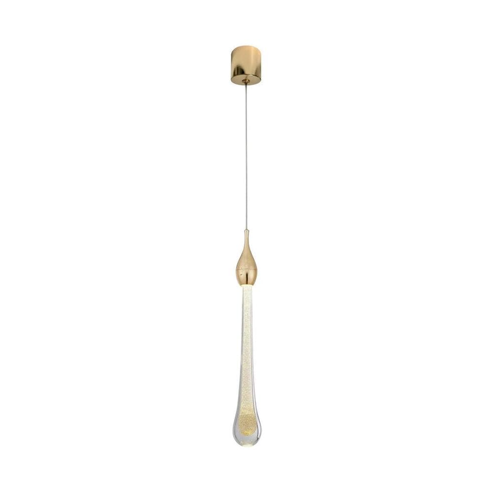Lustre Pendente Gota Led 3000K Moderno Para Cabeceira Lavabo