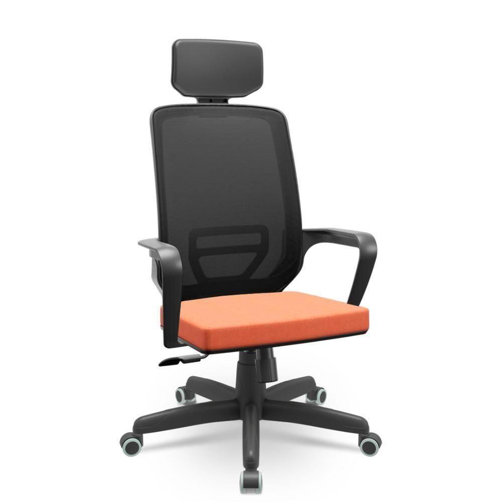 Cadeira Adrix Poliester Laranja Energizante