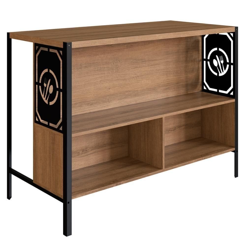 Mesa Bancada Ilha Gourmet 127cm P1034 Mell Pp Milani Store