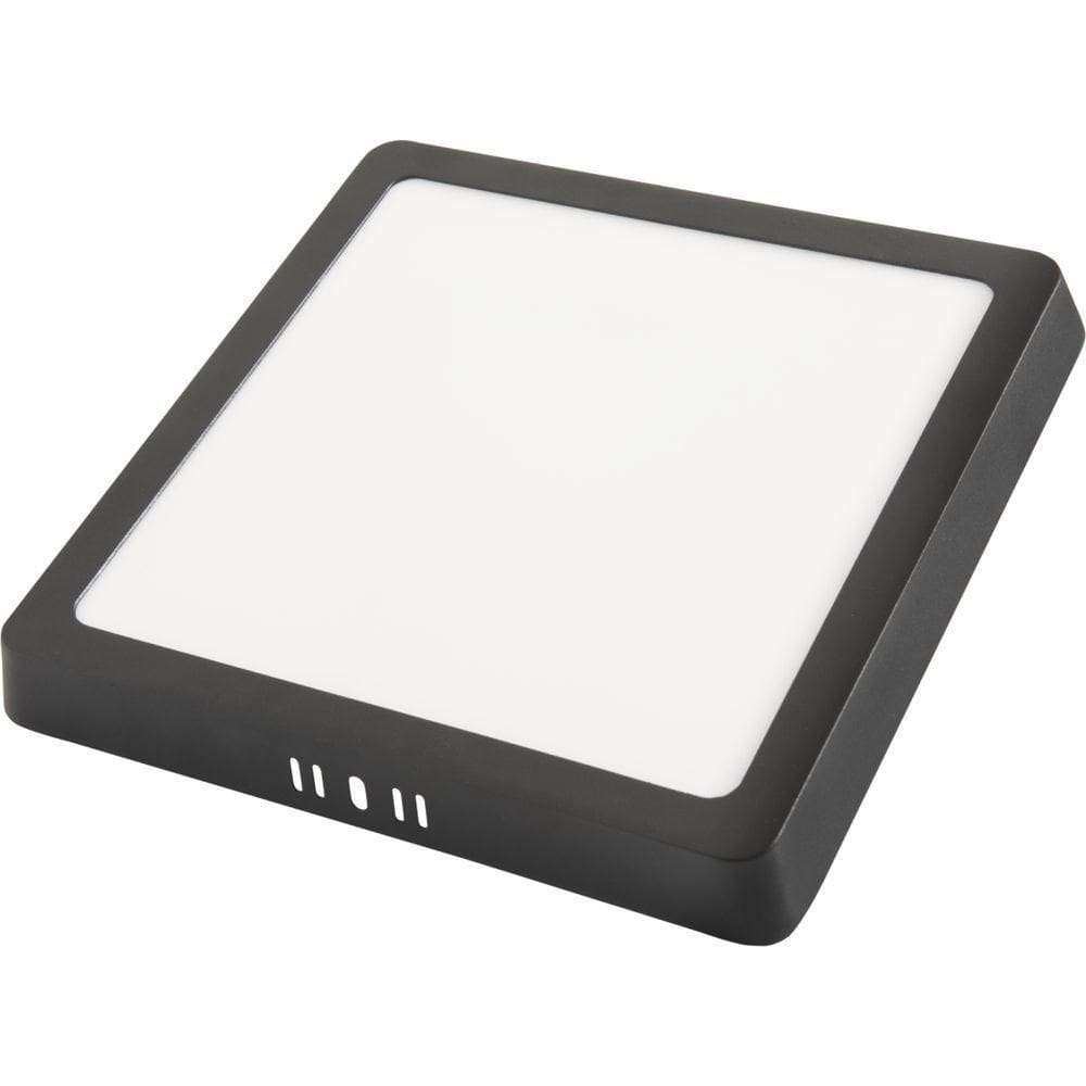 Plafon Fita Led Tramontina Quadrado De Sobrepor Preto 24 W 4000 K 1680 Lm Luz Neutra, Caixa Com 20 Unidades