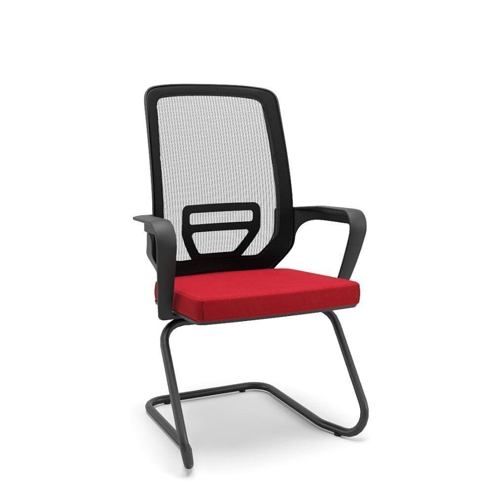 Cadeira Adrix Aprox S Poliester Vermelho