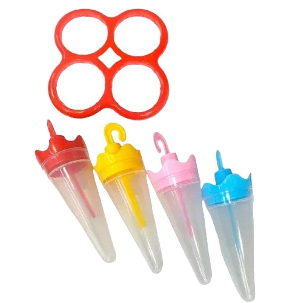 Forma De Sorvetinho Guarda-Chuva 5 Peças Infantil Sorvete