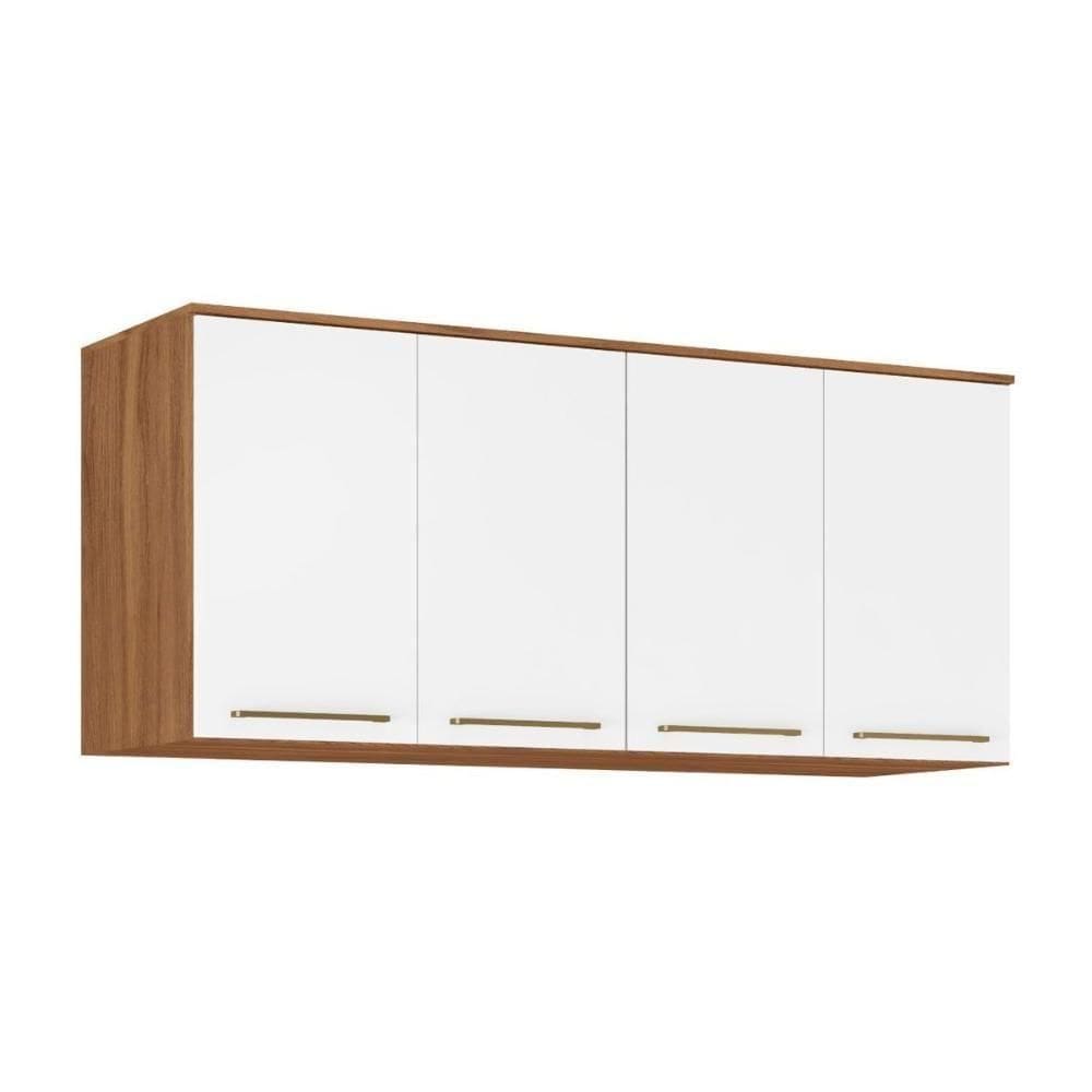 Modulado De Quarto Armário Ponte Aéreo Casal 71190k Irlanda C- 4 Portas Amendola-branco - Demóbile