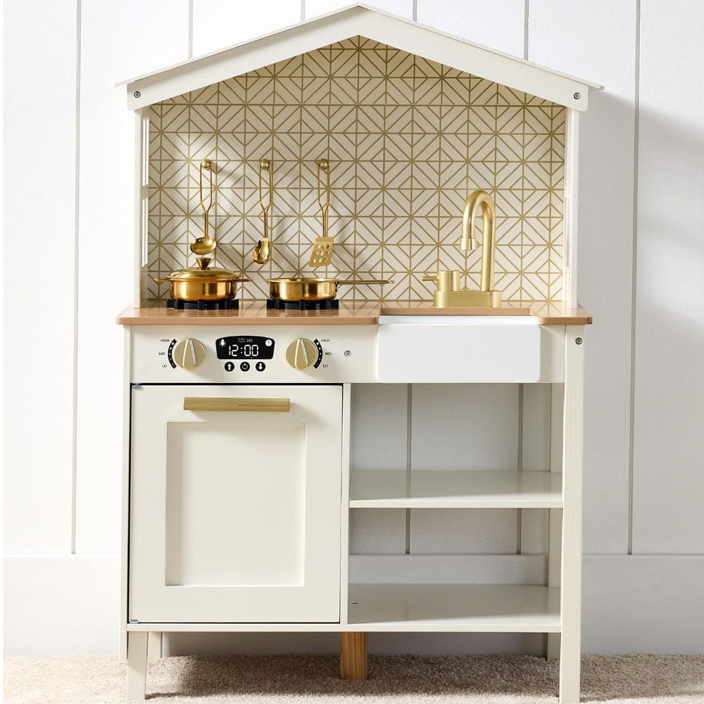 Conjunto de cozinha Farmhouse Best Choice Products para crianças com brinquedo S