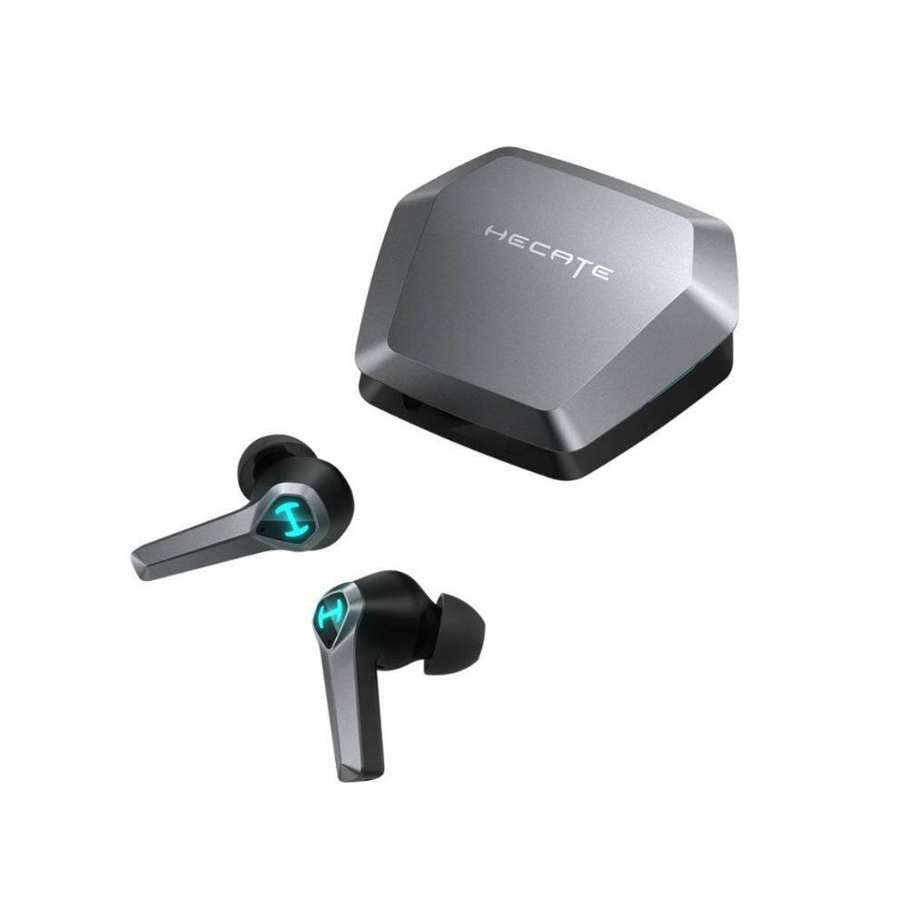 Fone de Ouvido Bluetooth Earbud Edifier Gx04 Hecate TWS Gamer - RGB - Baixa Latência - Dual Driver - IP54 - Cinza