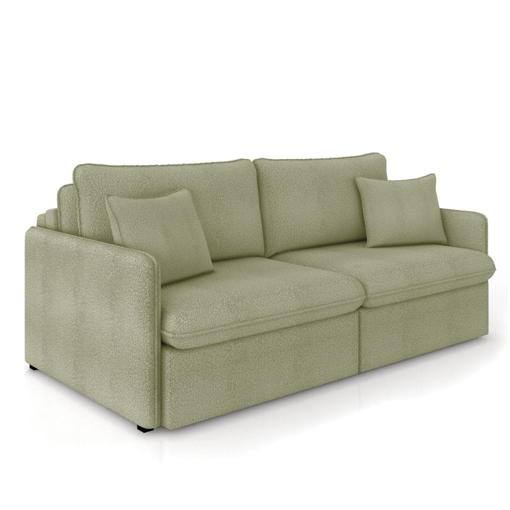 Sofá Retrátil Reclinável 2 Lugares 154cm Maili Bouclê K01 - D`Rossi