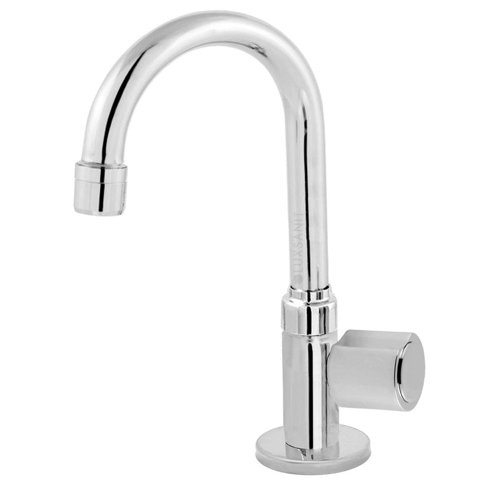 Torneira Bica Móvel Mesa Pia Banheiro Metal Luxo 1/4 Volta