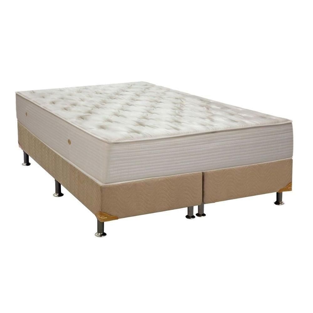Cama Box Casal: Colchão Molas Ortobom Hotelaria Multilastic Orthotel Superluxo + Base Clean(138X188)
