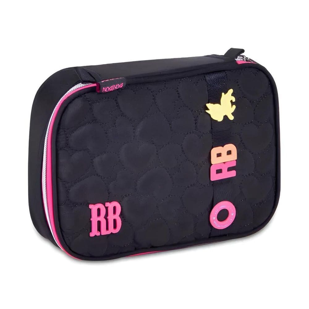 Estojo Escolar Box Rebecca Bonbon Soft Clio Preto