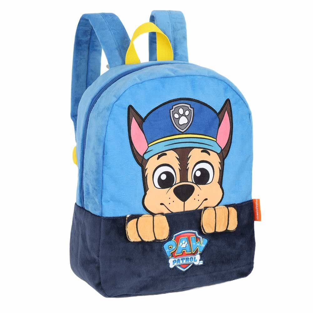 Mochila de Costas Infantil - Patrulha Canina - Chase Azul - Luxcel