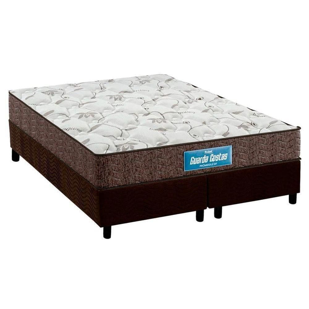 Cama Box King: Colchão Anatômico Probel D28/Ep Guarda Costas Prómiddle + Base Brown(193X203)
