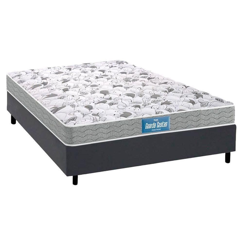 Cama Box Casal: Colchão Espuma Probel D45/Ep + Base Gray(138X188)