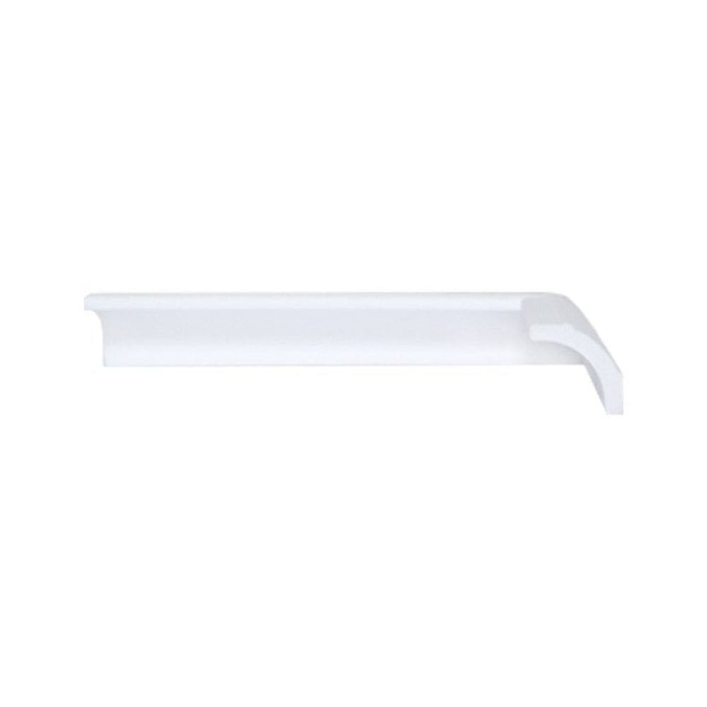 Kit com 30 Barras Rodateto de Poliestireno 3,5cm X 35mm Liso 60m Branco