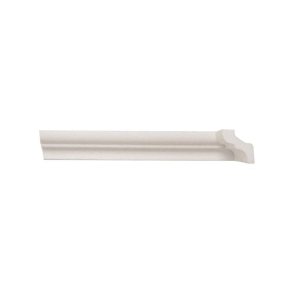 Kit com 10 Barras Rodateto de Poliestireno 3,5cm X 30mm Liso 20m Branco
