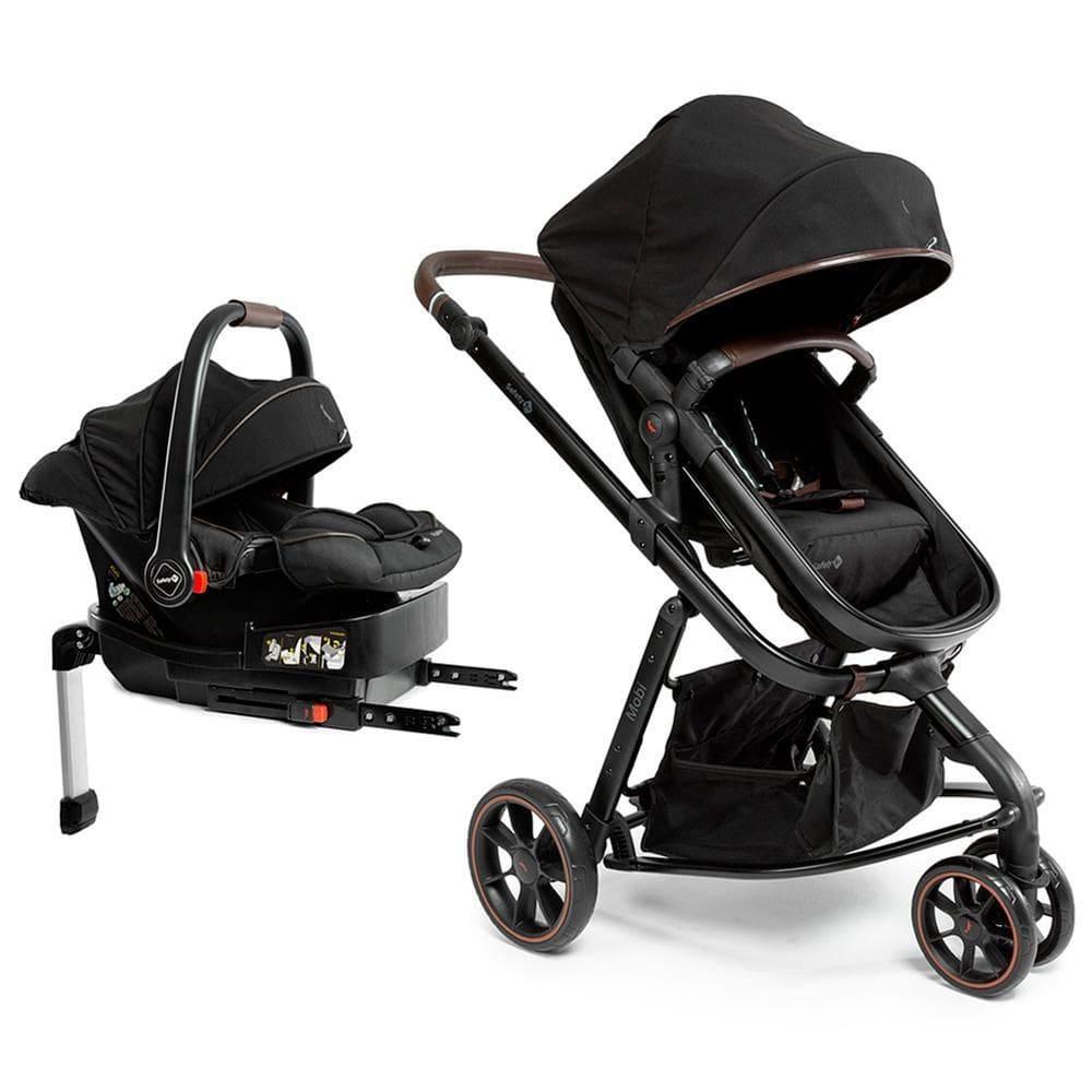 Carrinho de Bebê Travel System Mobi+ Reserva Trio Isofix Preto - Safety 1st