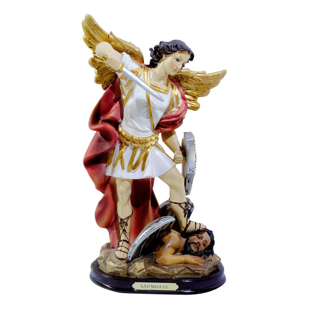 Imagem Estátua Resina Arcanjo São Miguel - 30cm