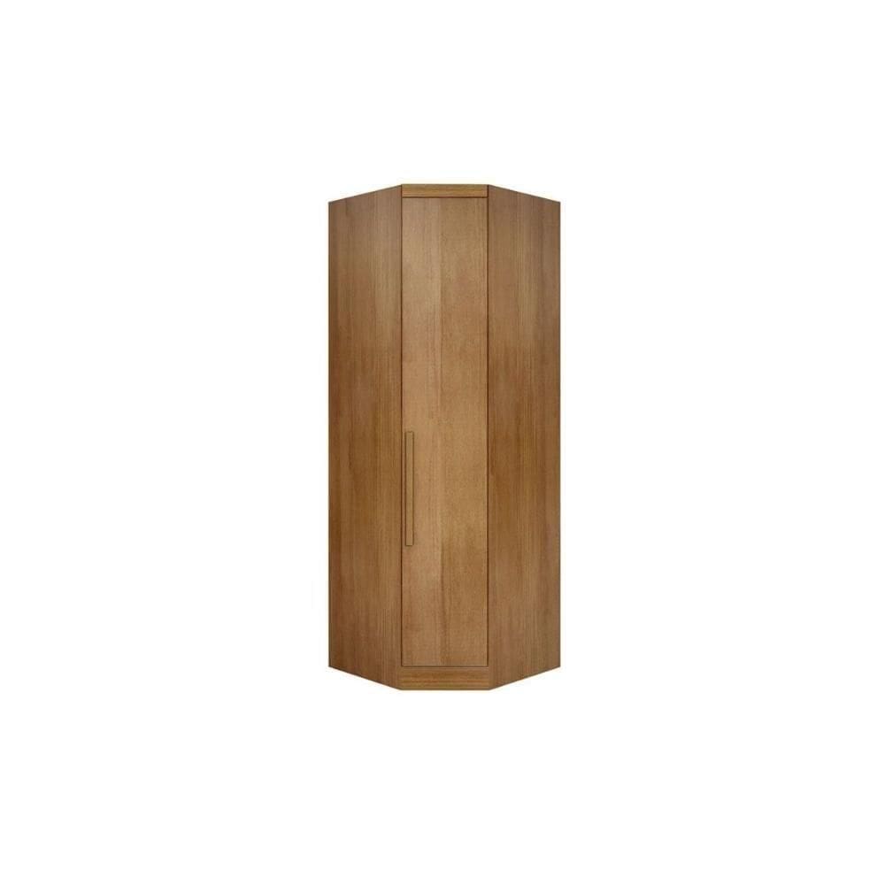 Closet Modulado De Canto Obliquo Rizon C/ 1 Porta Cor Freijó Cumaru - Novo Horizonte
