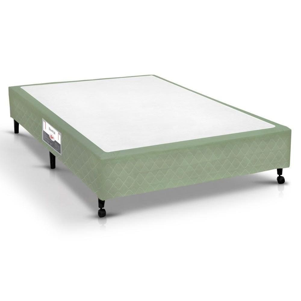 Cama Box Base Viúva Poli Tecido Green (128x188x23) - Castor