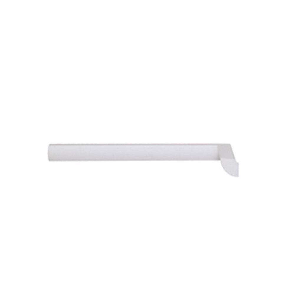 Kit com 30 Barras Rodateto de Poliestireno 2,0cm X 20mm Liso 60m Branco