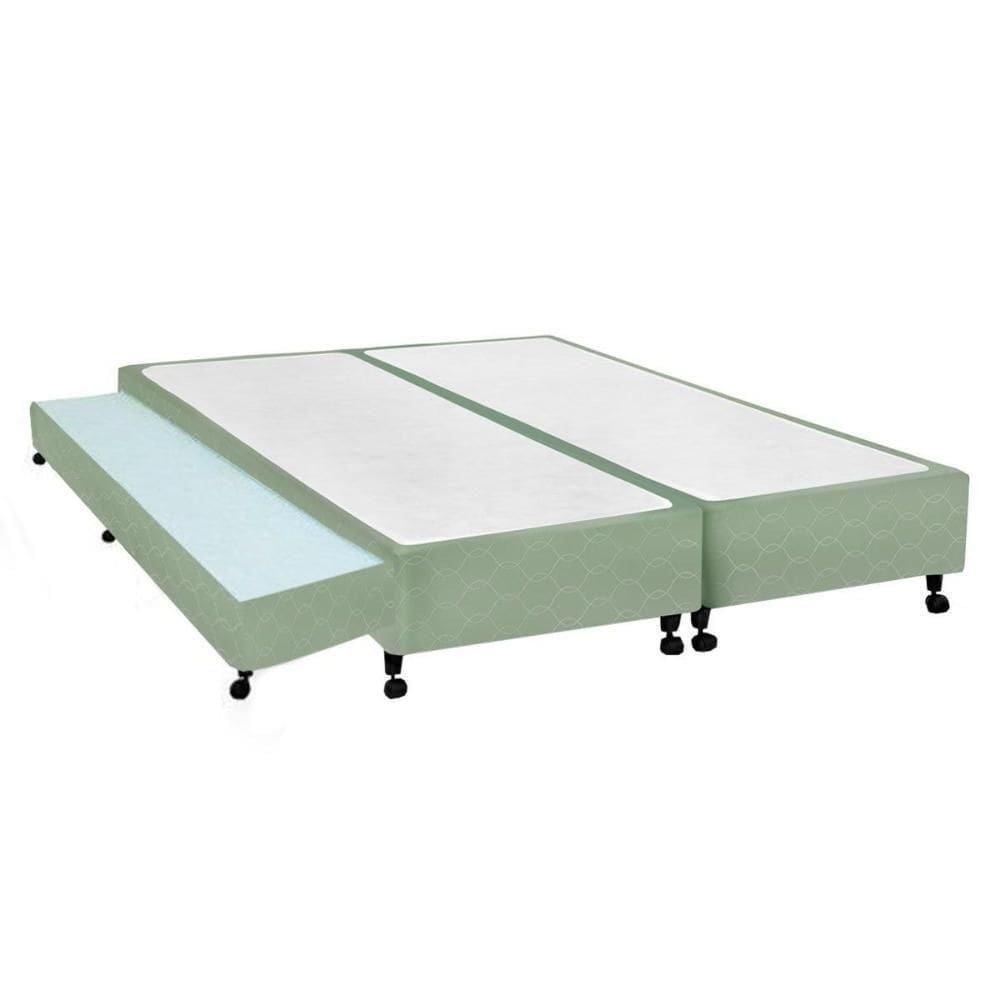 Cama Box Base C-auxiliar King Poli Tecido Green (193x203x27) - Castor