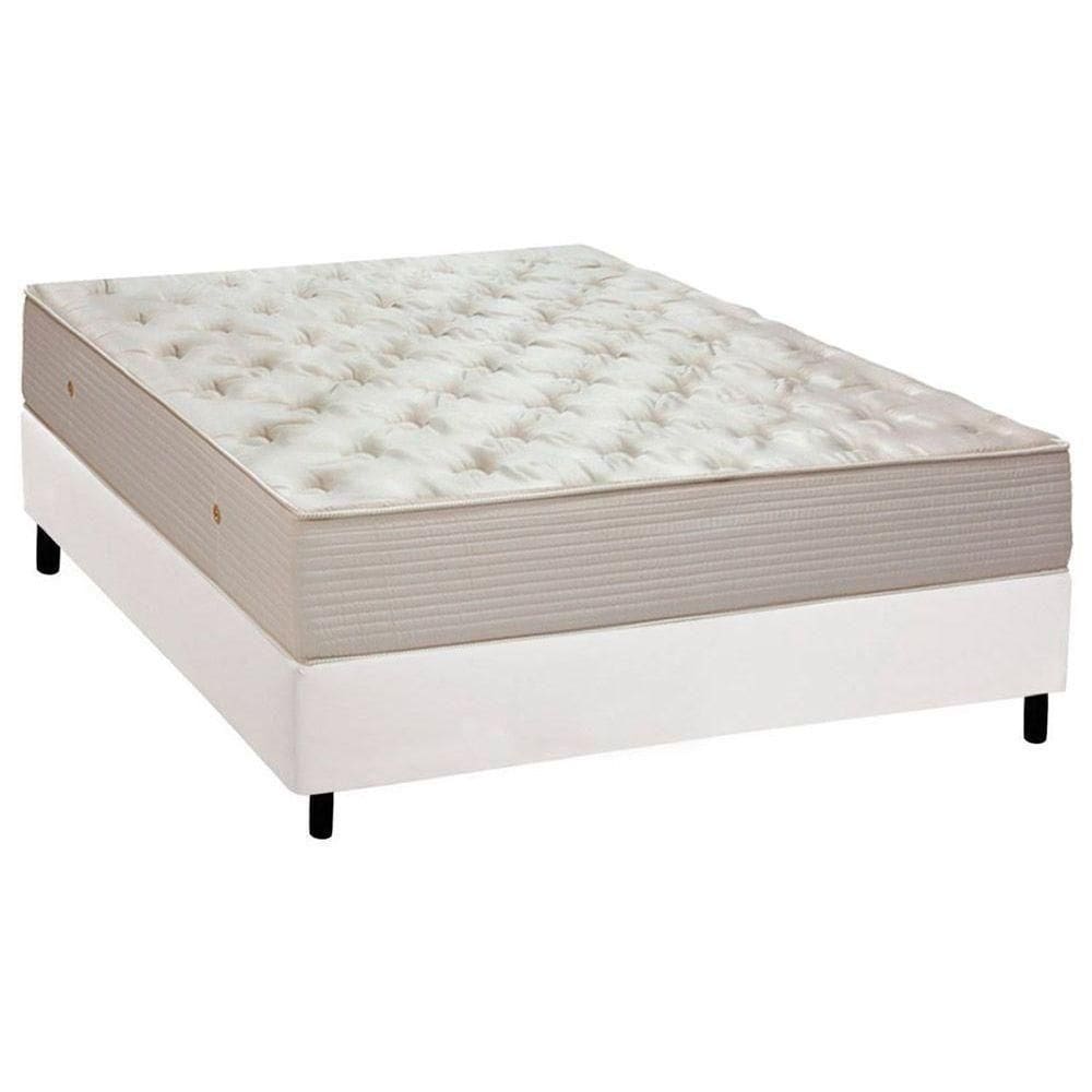 Cama Box Casal: Colchão Molas Ortobom Hotelaria Multilastic Orthotel Superluxo + Base White(138X188)