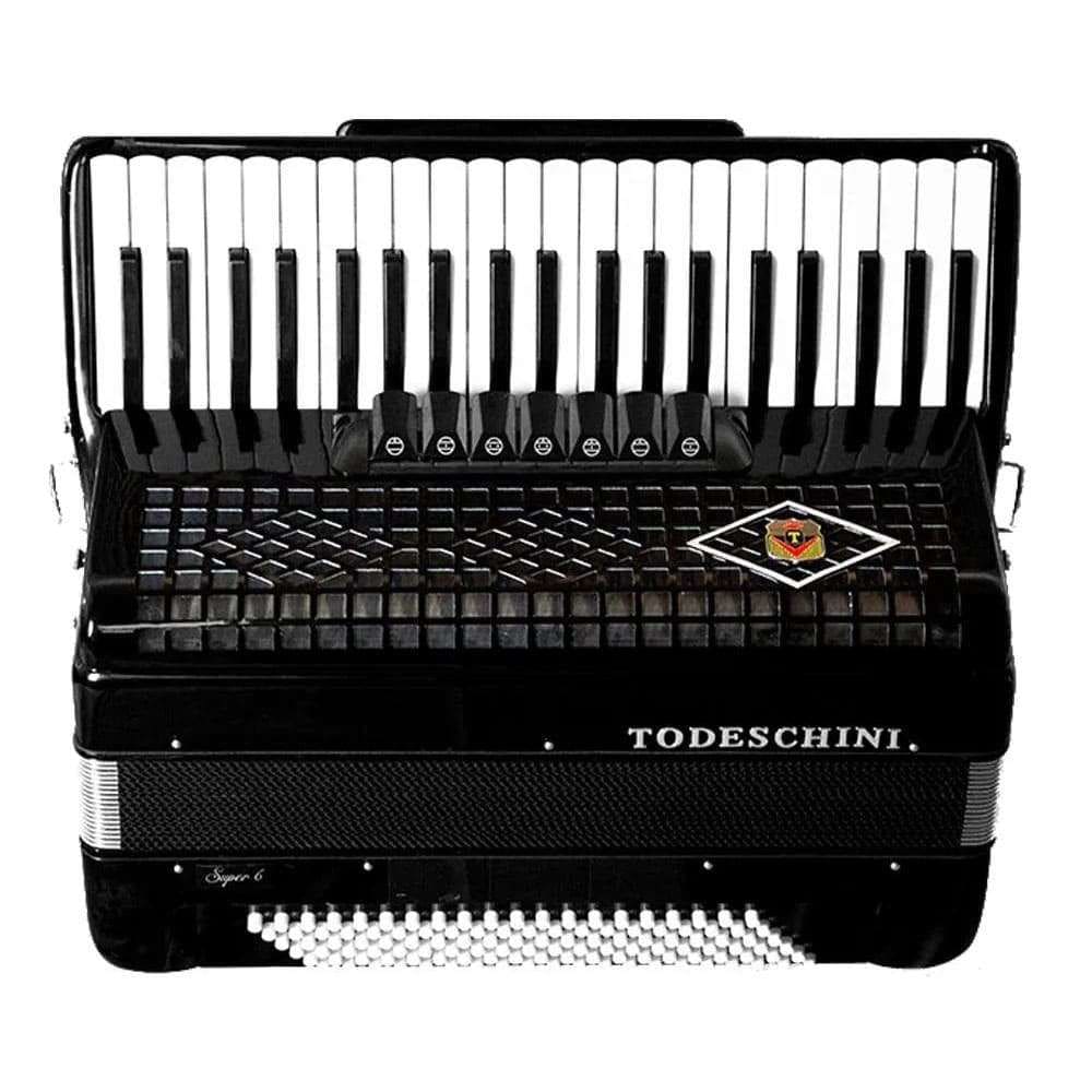 Acordeon 120 Baixos Todeschini Preto 41 Teclas com Bag - YW827