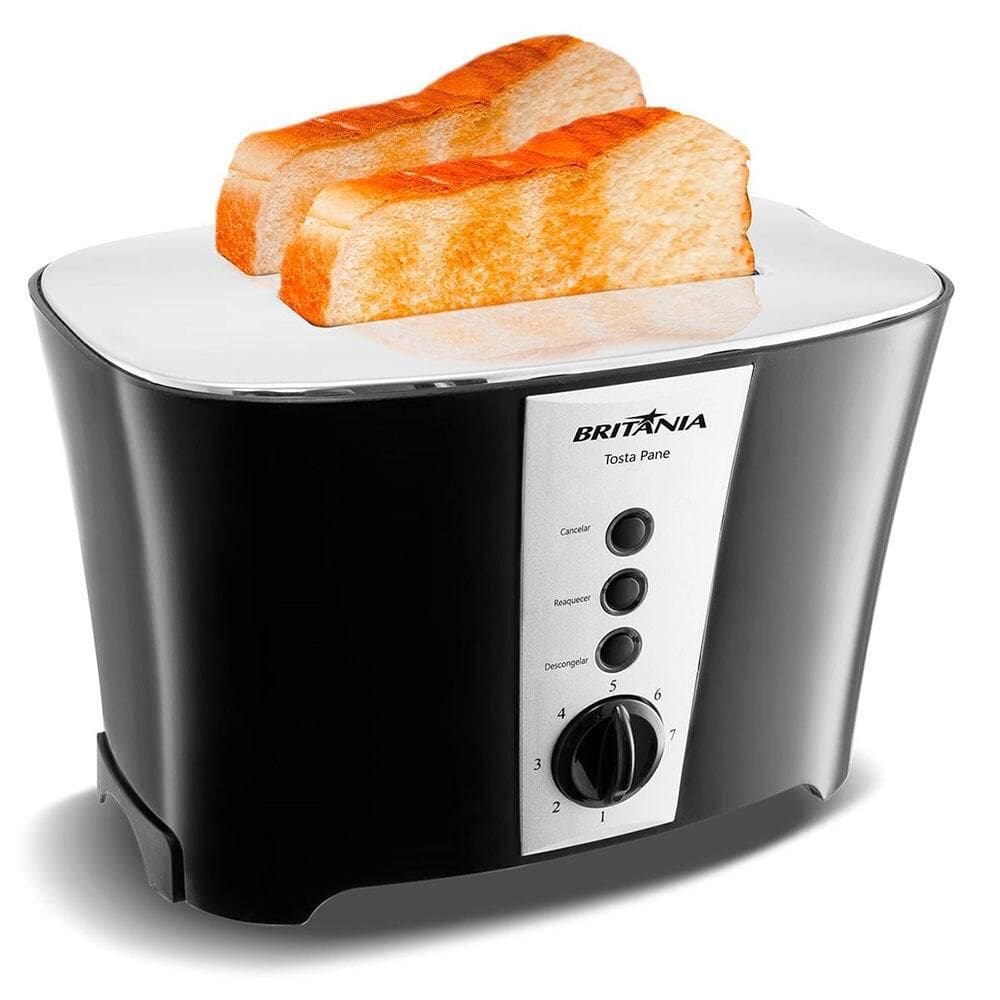 Torradeira Britânia Tosta Pane, Preta - 220 Volts