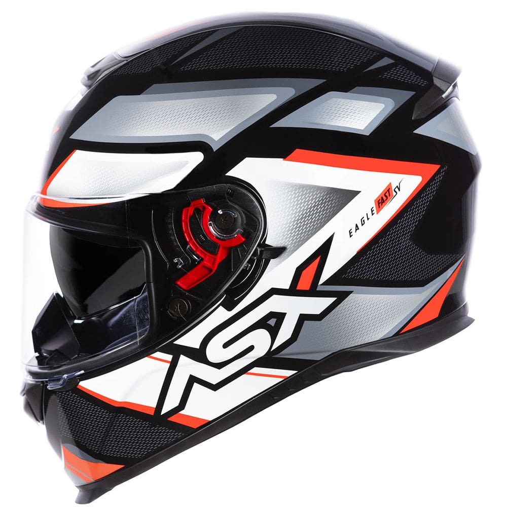 Capacete Masculino Feminino Asx Eagle Sv Fast Vermelho Oculo