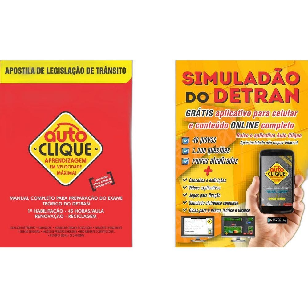 Apostila De Legislação De Trânsito + Simulado De Prova + App