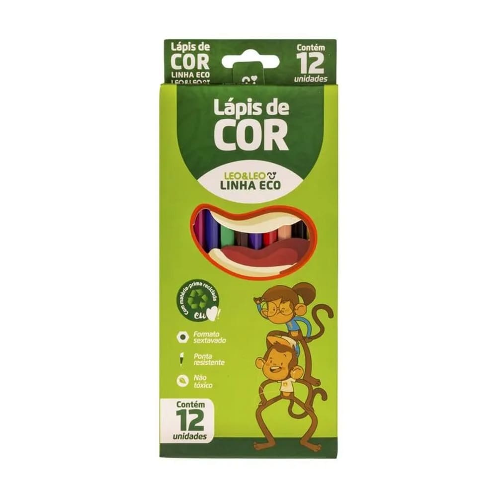 Lápis De Cor Leonora Eco 12 Cores 4220