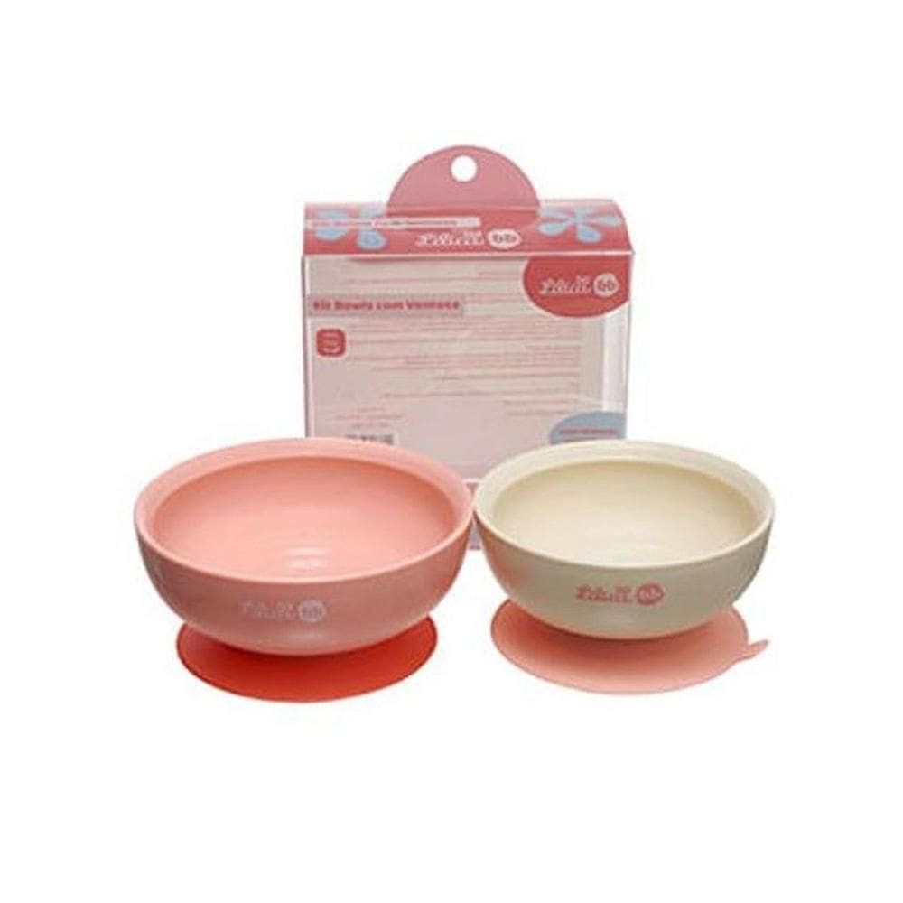 Kit Bowls De Plástico Pacific Lilica Ripilica Baby Rosa